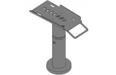 Telescopic stand for Verifone VX805, height 200-300 mm