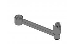 Arm for mounting pole, length 300 mm