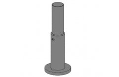 Telescopic pole stand, height 170-300 mm